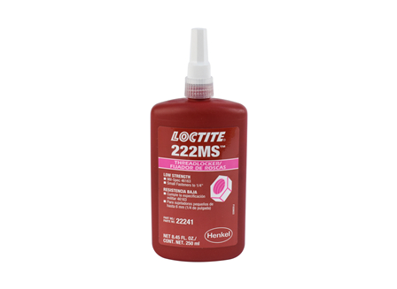 Threadlocker, Loctite 222MS, Low Strength, 250 ml, Purple