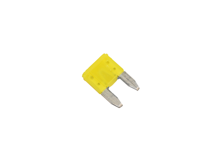 Fuse, 20 A, Automotive ATM Mini Blade, 58 V, Yellow
