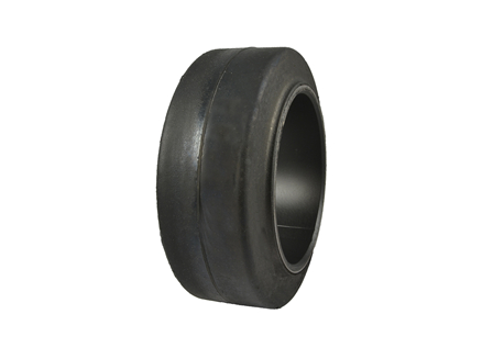 Tire, Rubber, 10x4x6.5, Smooth, Black