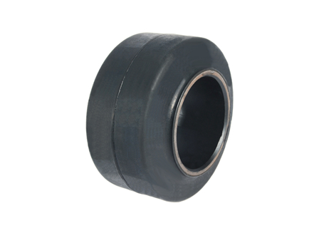 Tire, Rubber, 9x5x5, Smooth, Flat Profile