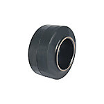 Tire, Rubber, 9x5x5, Smooth, Flat Profile