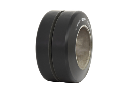 Polyurethane Tire, 9x5x5, Center Groove, Compound: 341