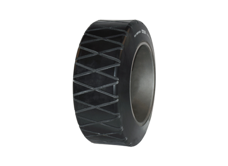 Polyurethane Tire, 13x5.5x8, Diamond Groove, Compound: 342
