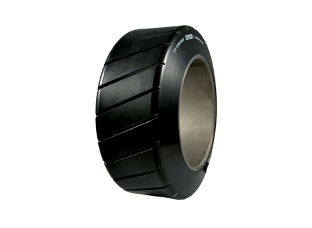 Polyurethane Tire, 13x4.5x8, Sipe - Thick, Compound: 243