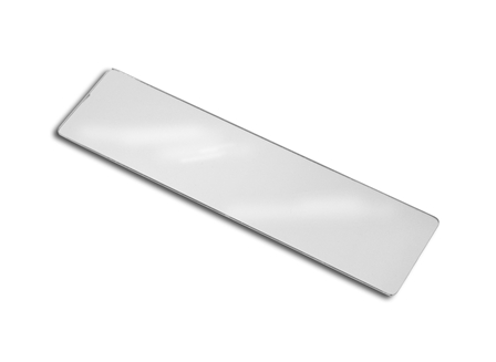 Rear View Mirror, Glass, 6 in. x 23 in., Includes Machined Cover Mount