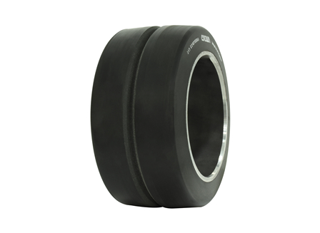 Polyurethane Tire, 10x5x6.5, Center Groove, Compound: 343