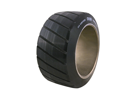 Polyurethane Tire, 10x5x6.5, Sipe - Thick, Compound: 344