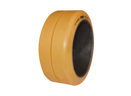 Polyurethane Tire, 13x5.5x9.5, Center Groove, Compound: 253, Non-Marking