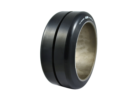 Polyurethane Tire, 13x5.5x9.5, Center Groove, Compound: 342