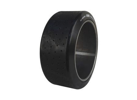 Polyurethane Tire, 13x5.5x9.5, Holes, Compound: 342