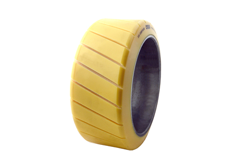 Polyurethane Tire, 13x5.5x9.5, Sipe - Thick, Compound: 352, Non-Marking
