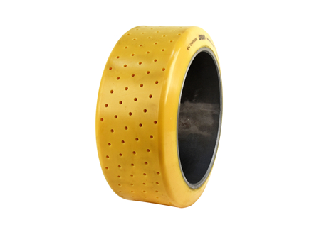 Polyurethane Tire, 13x5.5x9.5, Holes, Compound: 342