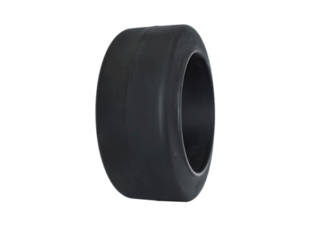 Tire, Rubber, 18x8x12.125, Smooth, Black, Flat Profile