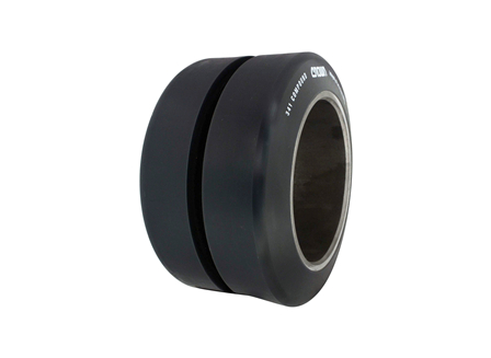 Polyurethane Tire, 9x5x5.75, Center Groove, Compound: 341