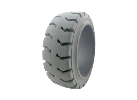 Tire, Rubber, 16x6x10.5, Traction, Non-Marking Grey