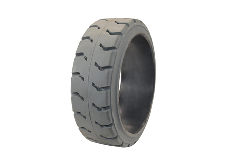 Tire, Rubber, 15x5x11.25, Traction, Non-Marking Grey