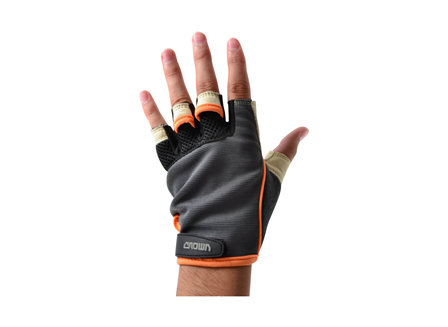 Crown Mechanics Fingerless Gloves, XL