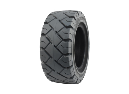 Tire, Solid Resilient, 200/50-10, Compound: 497, Non-Marking Grey