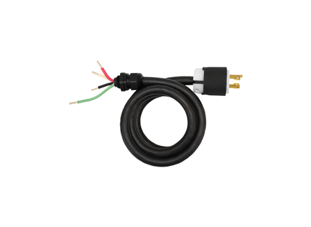 Power Cord Assembly, 10AWG, 6 ft., L16-30P, 480V-Triple Phase