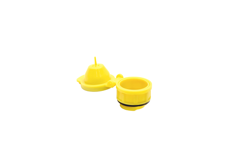 Battery Cap, Flip Top Vent Flame Arrestor, 1.32 in., Yellow