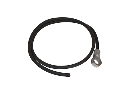 Standard Cable Assembly, Straight, Black, Gauge: #1