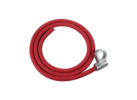 Standard Cable Assembly, Offset, Red, Gauge: 1/0