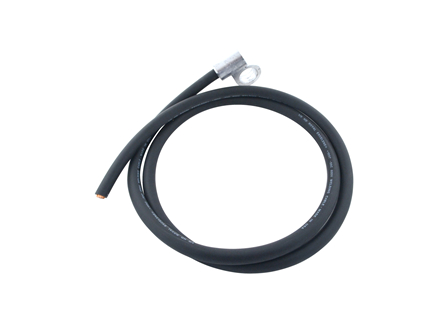 Standard Cable Assembly, Offset, Black, Gauge: 1/0