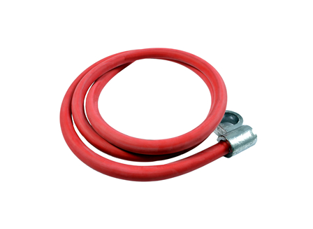 Standard Cable Assembly, Offset, Red, Gauge: 2/0