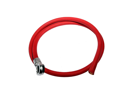 Standard Cable Assembly, Straight, Red, Gauge: 4/0