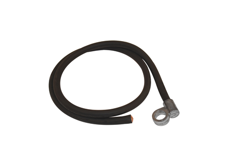 Standard Cable Assembly, Offset, Black, Gauge: 4/0