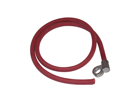 Standard Cable Assembly, Offset, Red, Gauge: 4/0