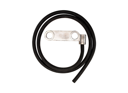 Standard Cable Assembly, Offset Two Hole Posts, 3.75 in., Black, Gauge: 1/0