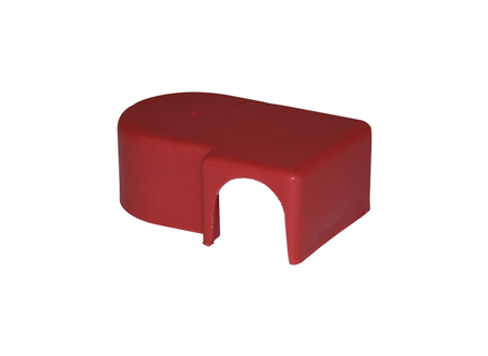 Leadhead Shroud, Offset One Hole, Red, Left