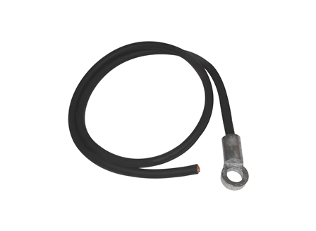 Leadhead Cable Assembly, Burn-on, Gauge: 2/0, Black