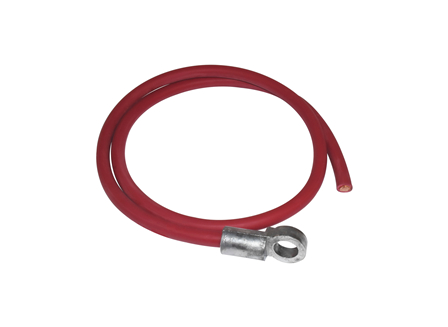 Leadhead Cable Assembly, Burn-on, Gauge: 3/0, Red