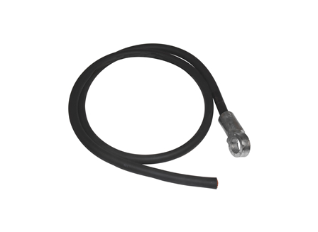 Leadhead Cable Assembly, Burn-on, Gauge: 3/0, Black