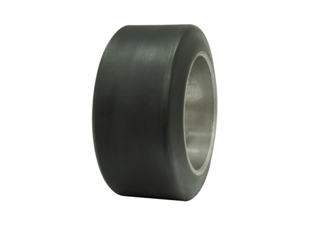 Polyurethane Tire, 10x5x6.5, Smooth 15 Degree Angle