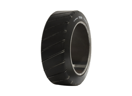 Polyurethane Tire, 12x4.5x8, Sipe - Thick, Compound: 243