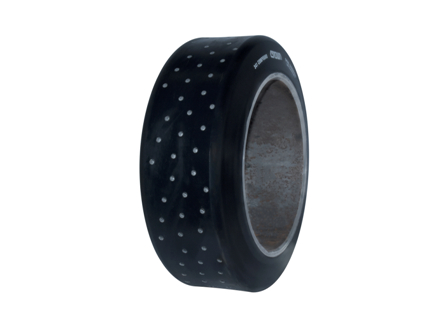 Polyurethane Tire, 12x4.5x8, Holes, Compound: 341