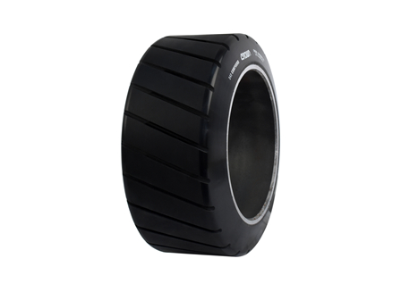 Polyurethane Tire, 12x5.5x8, Sipe - Thick, Compound: 243