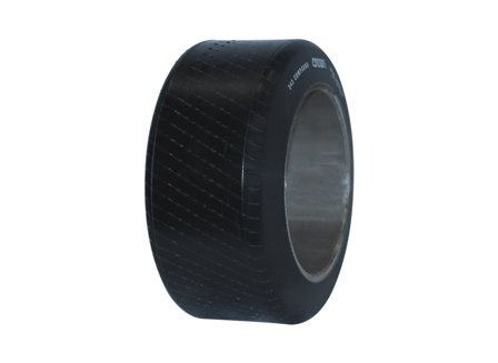 Polyurethane Tire, 10x4.75x6.5, 10 Degree Angle