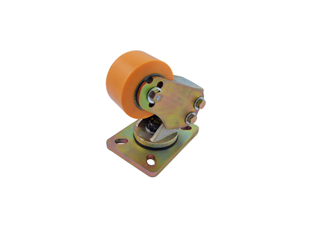 Pallet Truck Caster Assembly, Height 7.5 in., Poly Compound 306, Base Plate: 5 in. x 7 in.