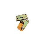 Pallet Truck Caster Assembly, Height 7.625 in., Poly Compound 306, Base Plate: 5 in. x 6 in.