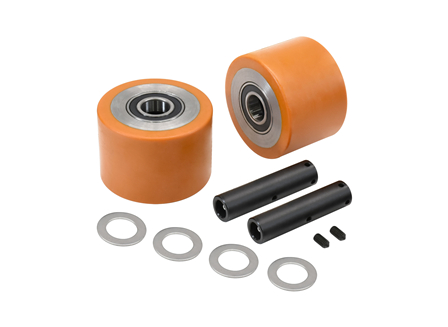 Load Wheel Kit, Electric Pallet Jack, 4 in. x 1.875 in. Load Wheel, For Raymond