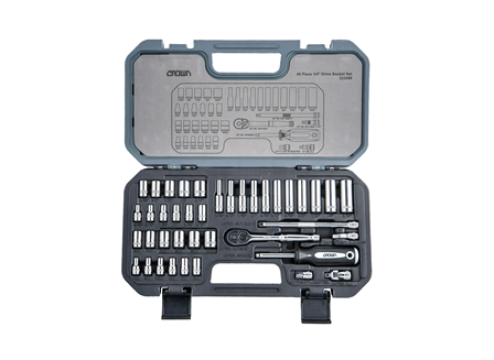 Drive Socket Set, .25 in., Set/40