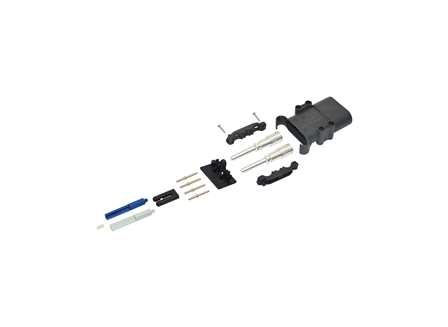 Charger Plug, 4/0, Din 320A, Black