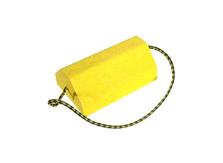 Blocking Outrigger - Large, Rubber, 5.8 in., Yellow