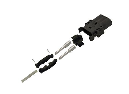 A320 Connectors with Contacts, Male Pin, 2/0