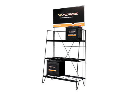 V-Force® Battery Display Rack, Capacity 6