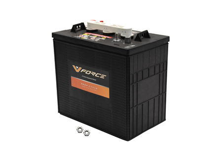 V-Force® Deep Cycle Battery, Flooded, 6 V, 250 Ah, Terminal Style Standard, RC Min 140 @ 75 A